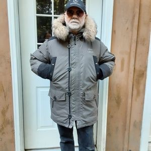 Goose Down Coat BEAR JEEP USA Medium Grey